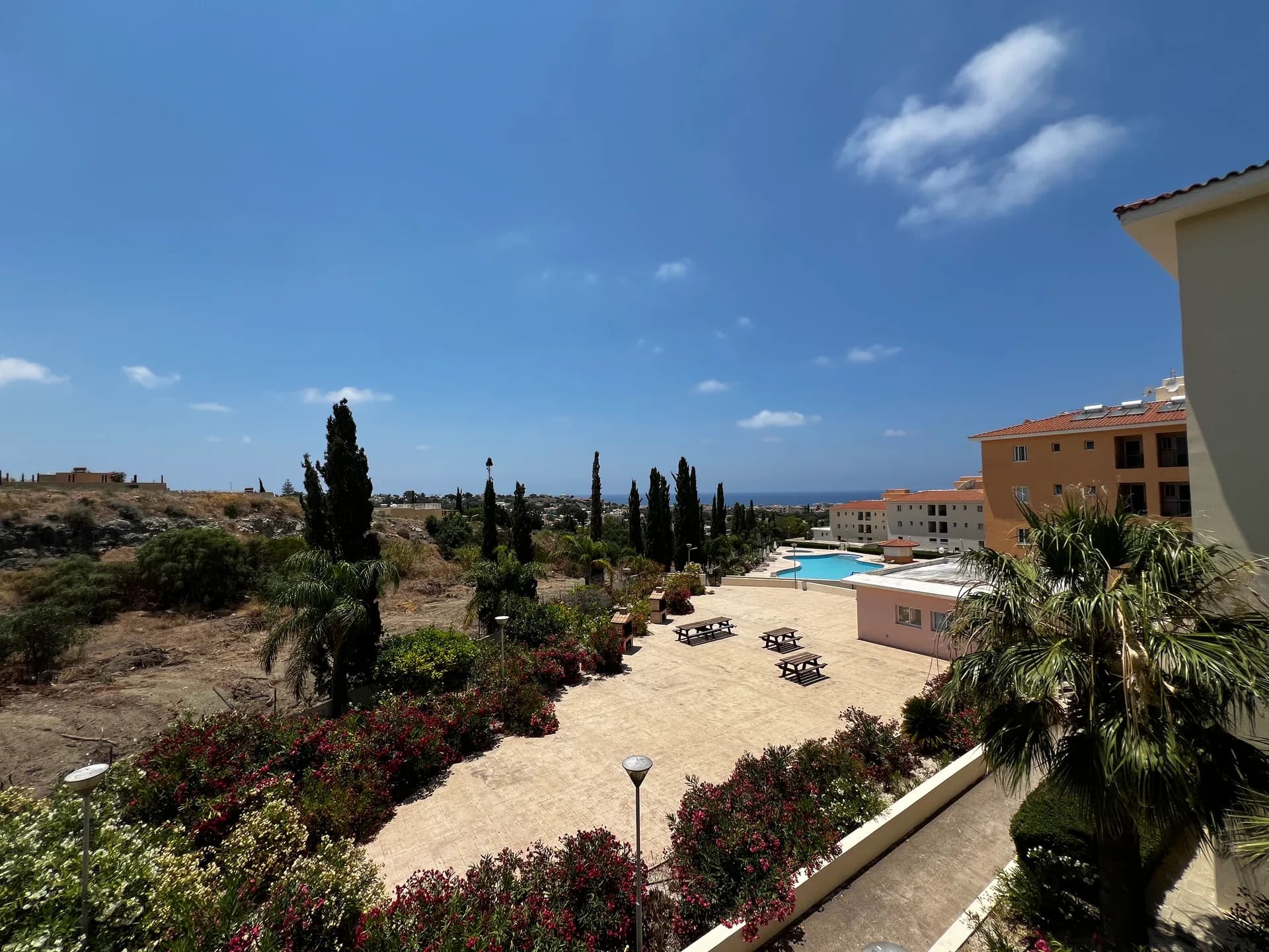 Panoramic sea views from Thalassa View Garden